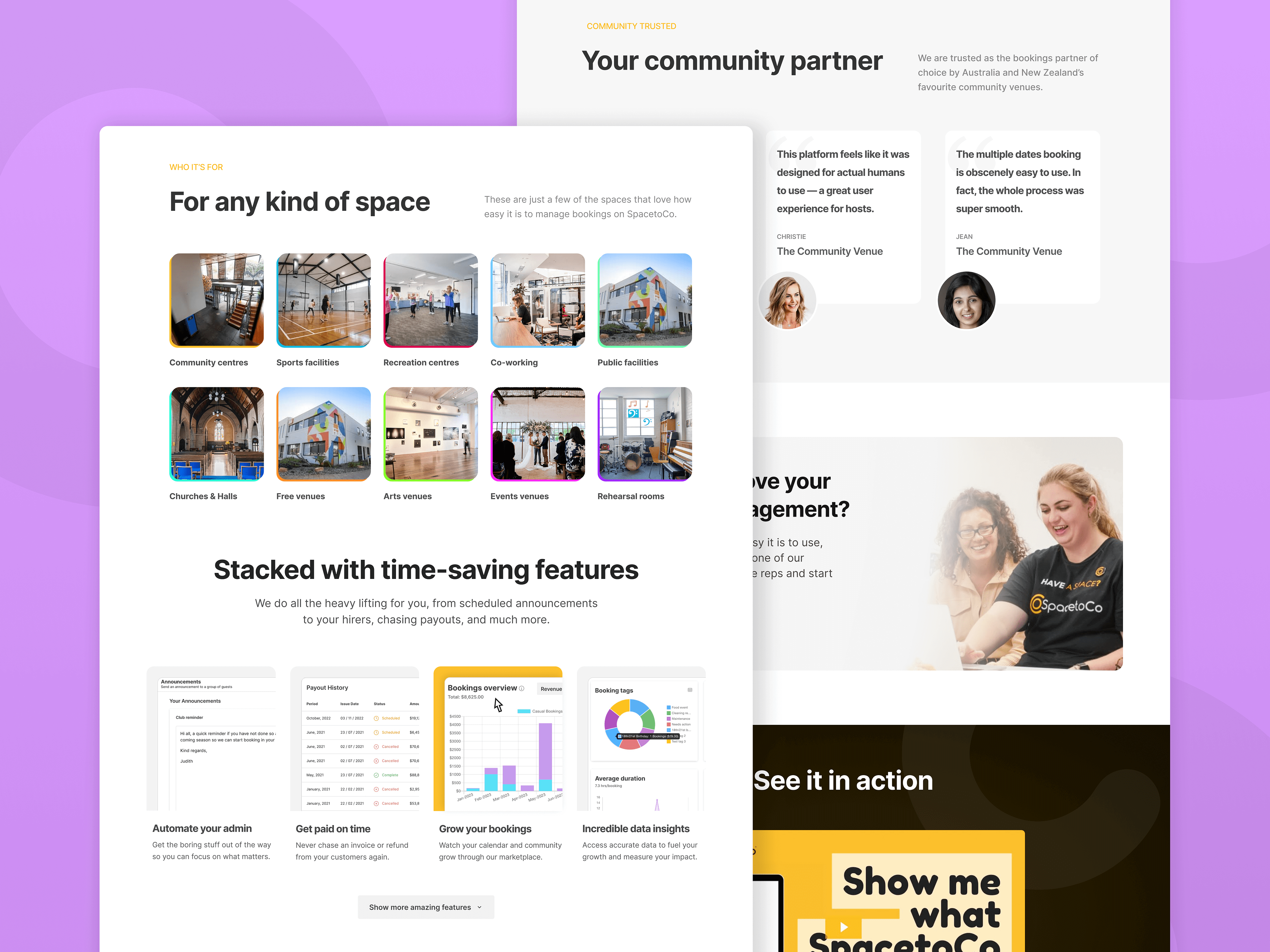 SpacetoCo Marketing Pages - Image 1